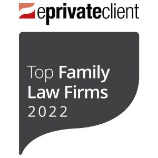 Badge award for eprivateclient Top Family Law Firms 2022